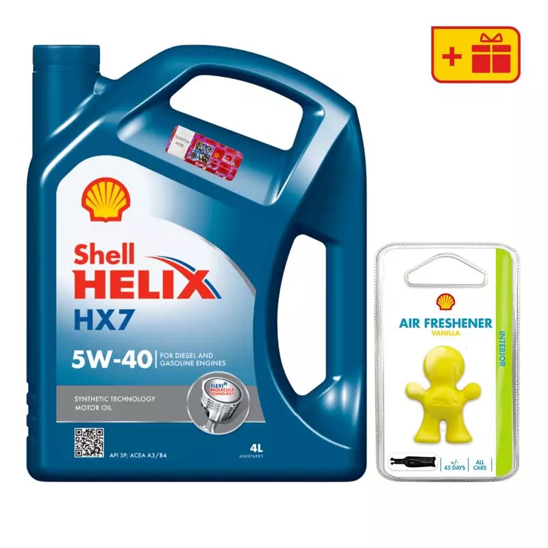Моторное масло Shell Helix HX7 5W-40 4л + освежитель Little Joe Моторное масло Shell Helix HX7 5W-40 4л + освежитель Little Joe