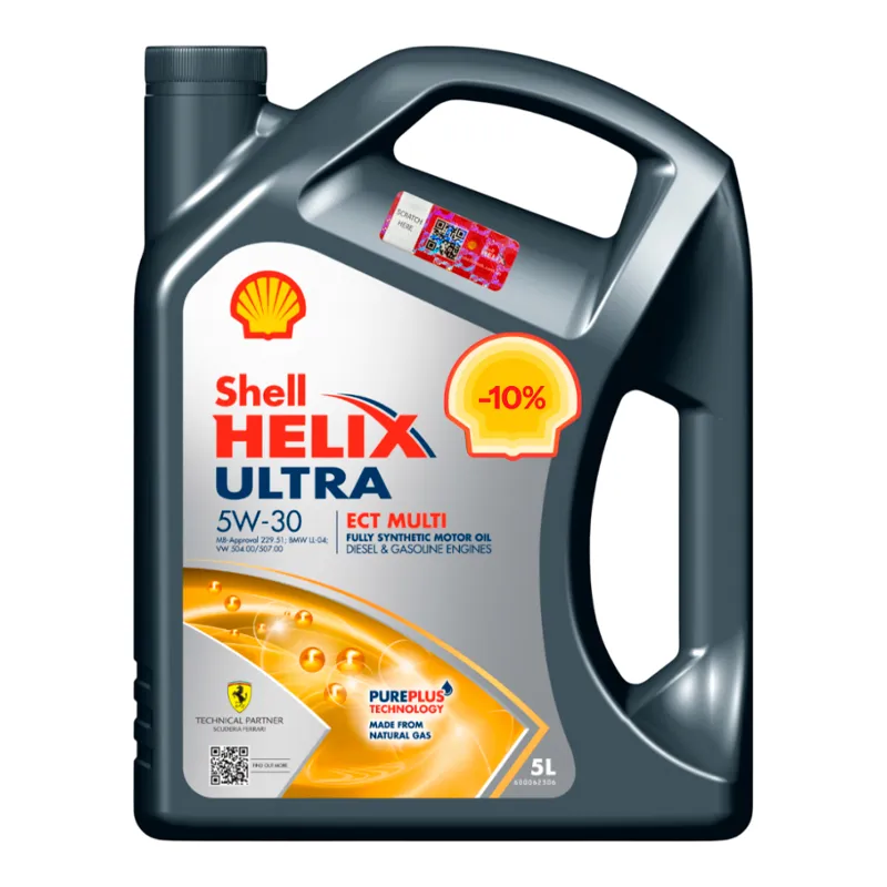 Моторное масло Shell Helix Ultra ECT Multi 5W-30 5л (ТОВ-У513892) Моторное масло Shell Helix Ultra ECT Multi 5W-30 5л (ТОВ-У513892)
