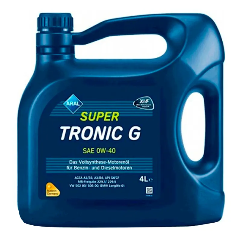 Моторное масло SuperTronic G 0W-40 4л ARAL (0W40 SU G 4L)