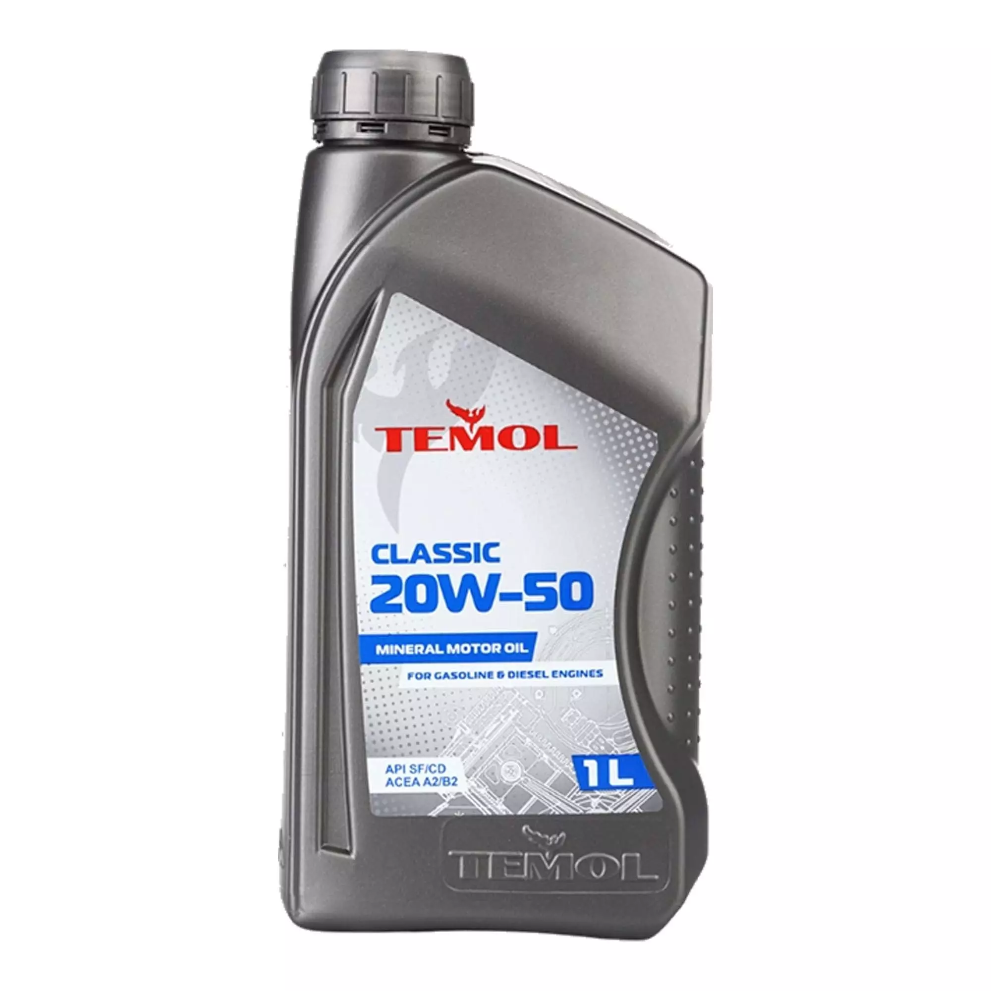 Моторное масло Temol Classic 20W-50 API SF/CC 1л Моторное масло Temol Classic 20W-50 API SF/CC 1л