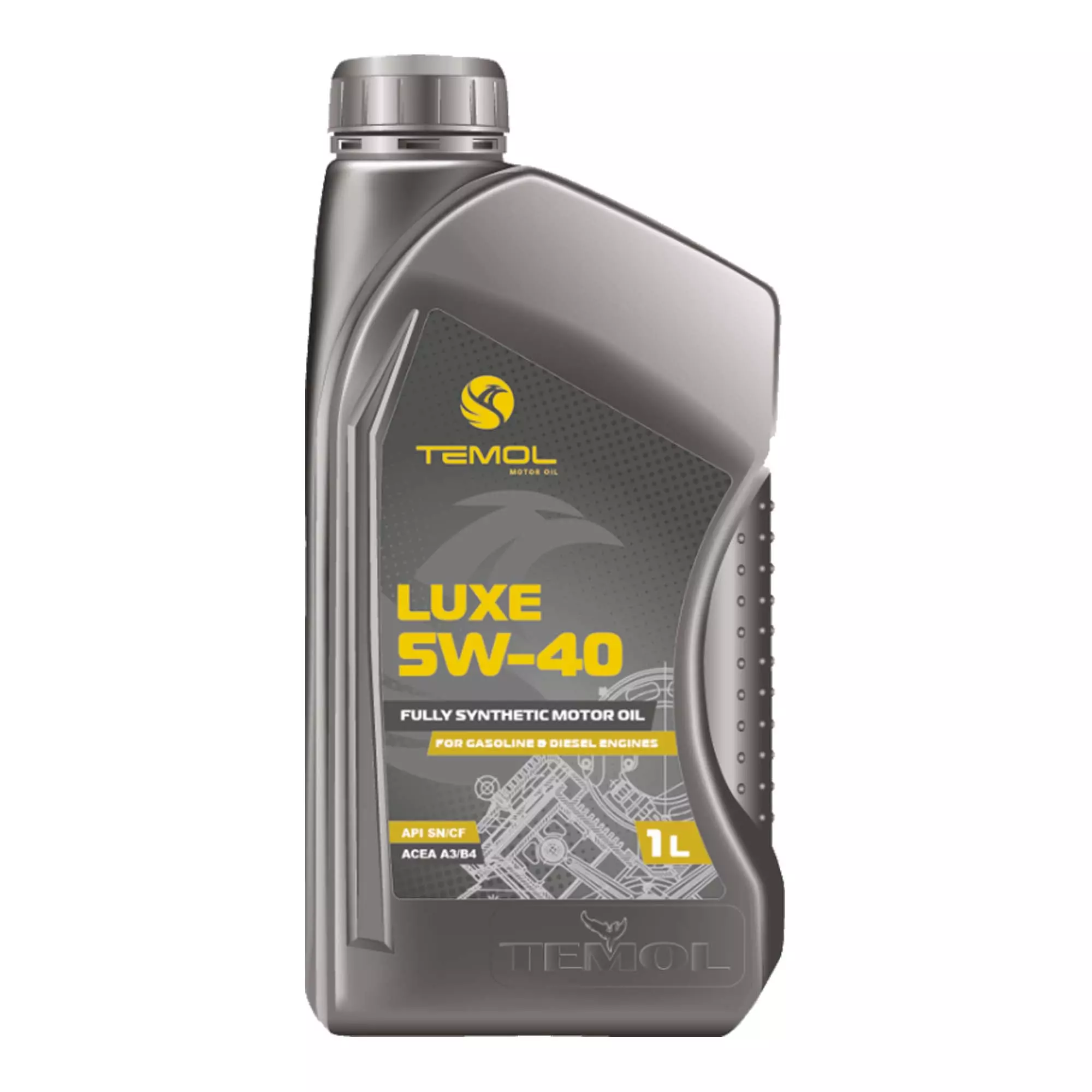 Моторное масло Temol Luxe 5W-40 API SM/SN/SL/CF 1л Моторное масло Temol Luxe 5W-40 API SM/SN/SL/CF 1л