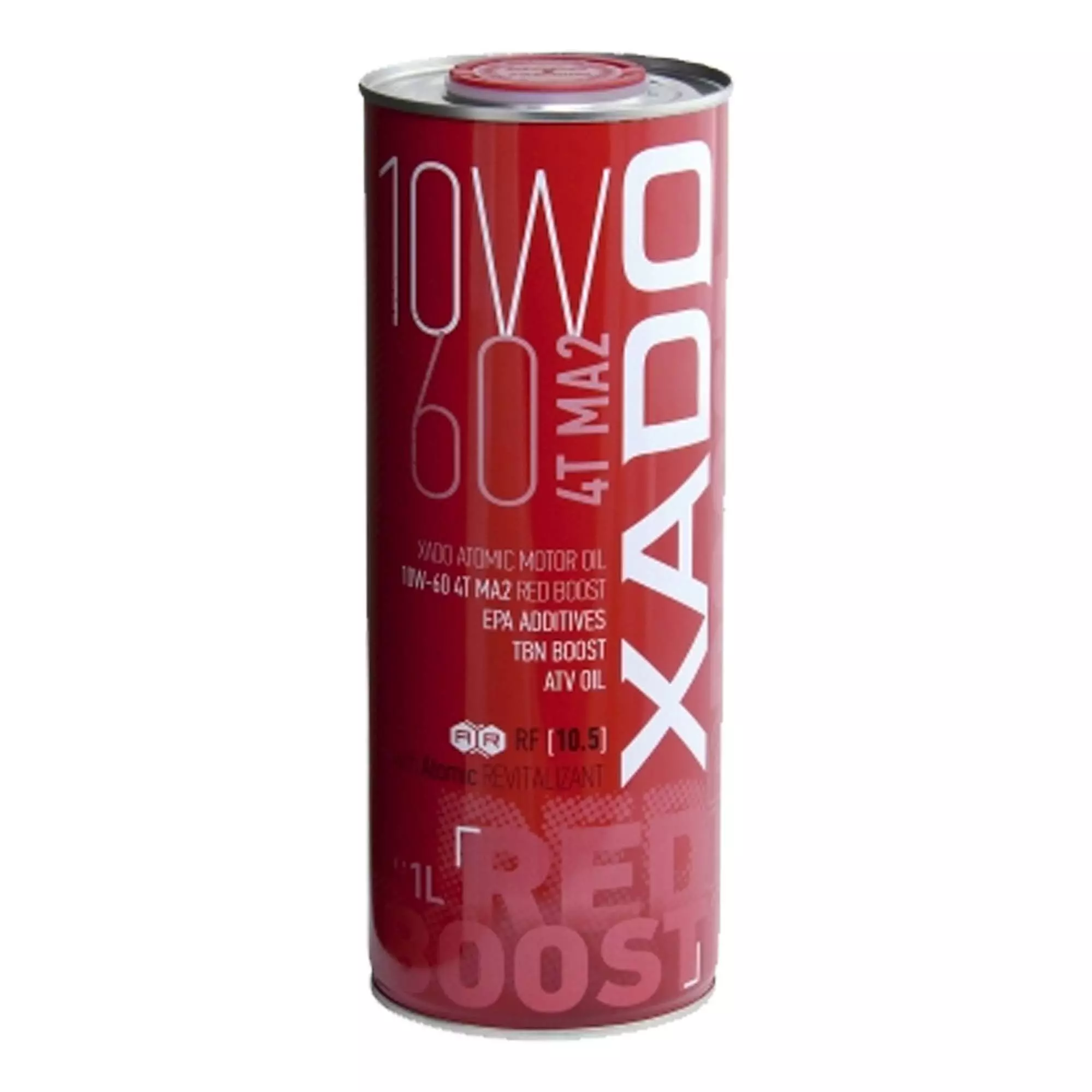 Моторное масло XADO Atomic Oil RED BOOST 4T MA2 10W-60 1л (XA 26128)