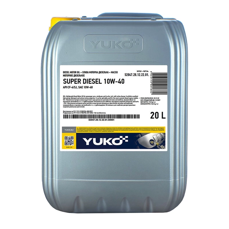 Моторное масло Yuko Super Diesel 10W-40 20 л (4823110401682) Моторное масло Yuko Super Diesel 10W-40 20 л (4823110401682)