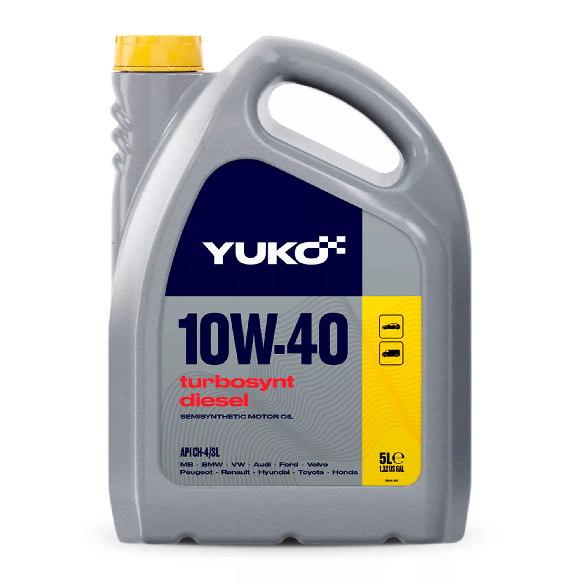 Моторное масло Yuko TURBOSYNT DIESEL 10W-40 5л (4820070242058) Моторное масло Yuko TURBOSYNT DIESEL 10W-40 5л (4820070242058)