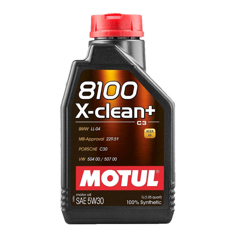 Масло моторное MOTUL 8100 X-CLEAN + 5W-30 1л (854711)