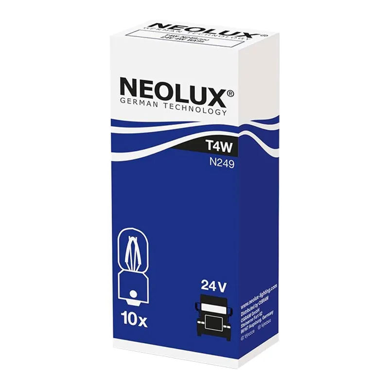 Лампа Neolux Standard T4W 24V 4W N249