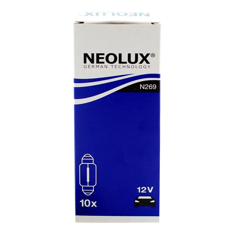 Лампа Neolux Standard C10W 12V 10W N269