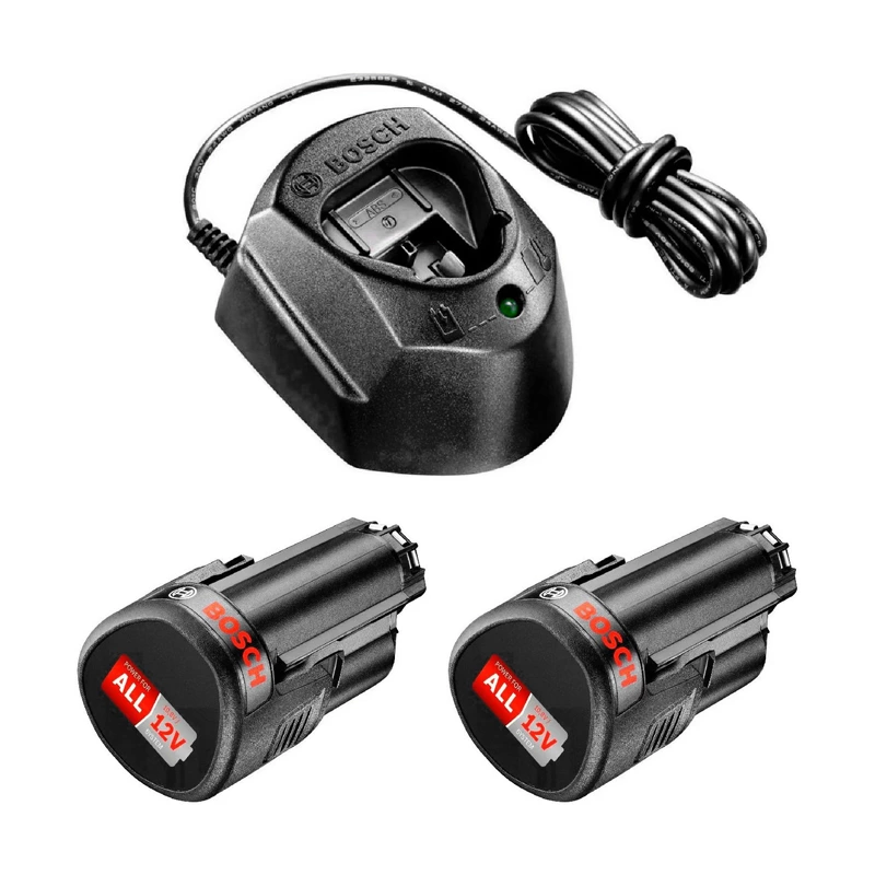 Набір акумуляторів і ЗП Bosch 2 АКБ 12 В 1.5 Ah і ЗП GAL 1210 CV (1.600.A01.L3E) Набір акумуляторів і ЗП Bosch 2 АКБ 12 В 1.5 Ah і ЗП GAL 1210 CV (1.600.A01.L3E)