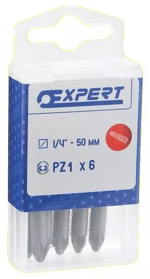 Набір біт EXPERT XS E113637 1/4 50 мм 6 штук PZ1 Набір біт EXPERT XS E113637 1/4 50 мм 6 штук PZ1