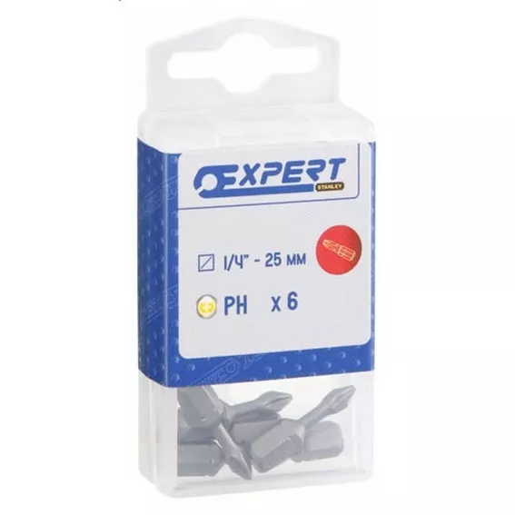 Набір біт EXPERT XS E113687 1/4 25 мм 6 штук PH3 Набір біт EXPERT XS E113687 1/4 25 мм 6 штук PH3