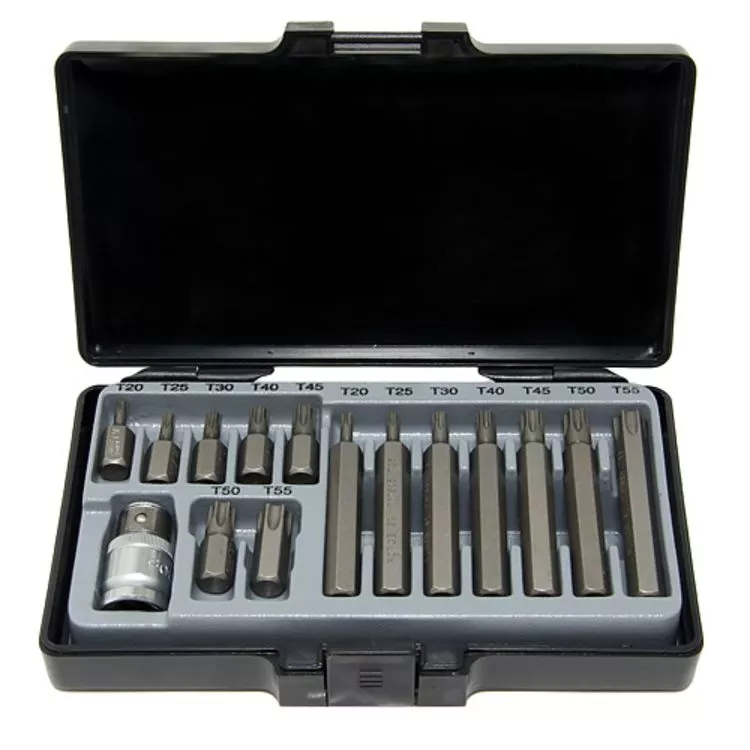 Набір біт FORCE TORX 10мм: 1/2" 15шт (4156) Набір біт FORCE TORX 10мм: 1/2" 15шт (4156)