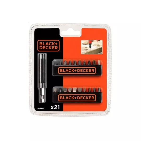 Набор BLACK&DECKER A7074-XJ биты, 21 предм. Набор BLACK&DECKER A7074-XJ биты, 21 предм.