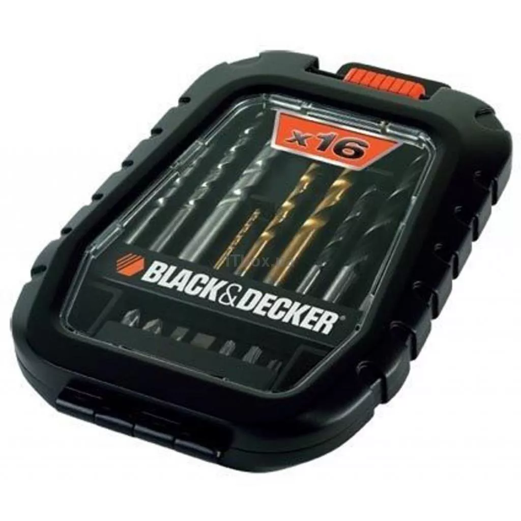 Набор BLACK&DECKER A7186 биты, сверла 16 предм. Набор BLACK&DECKER A7186 биты, сверла 16 предм.