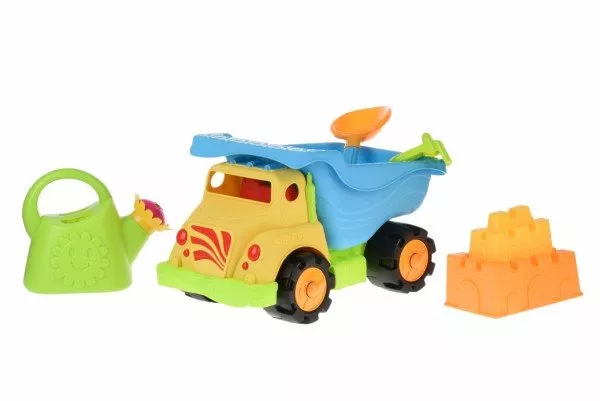 Набір для гри з піском Same Toy 6 од. Вантажівка жовтий (973Ut-2)