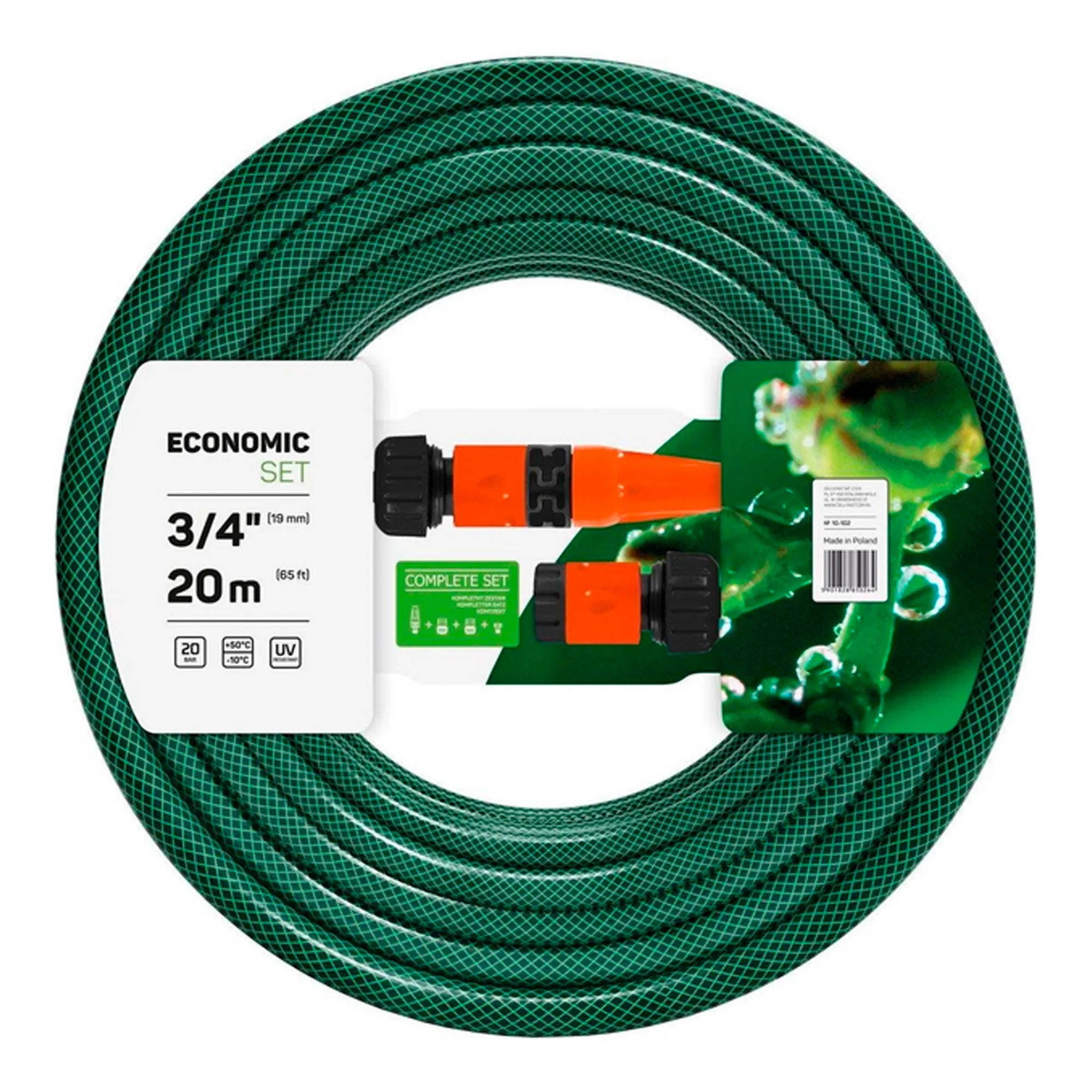 Набор для полива Cellfast Economic 3/4" 20м 3-х слойный -10+50°C (10-102) Набор для полива Cellfast Economic 3/4" 20м 3-х слойный -10+50°C (10-102)