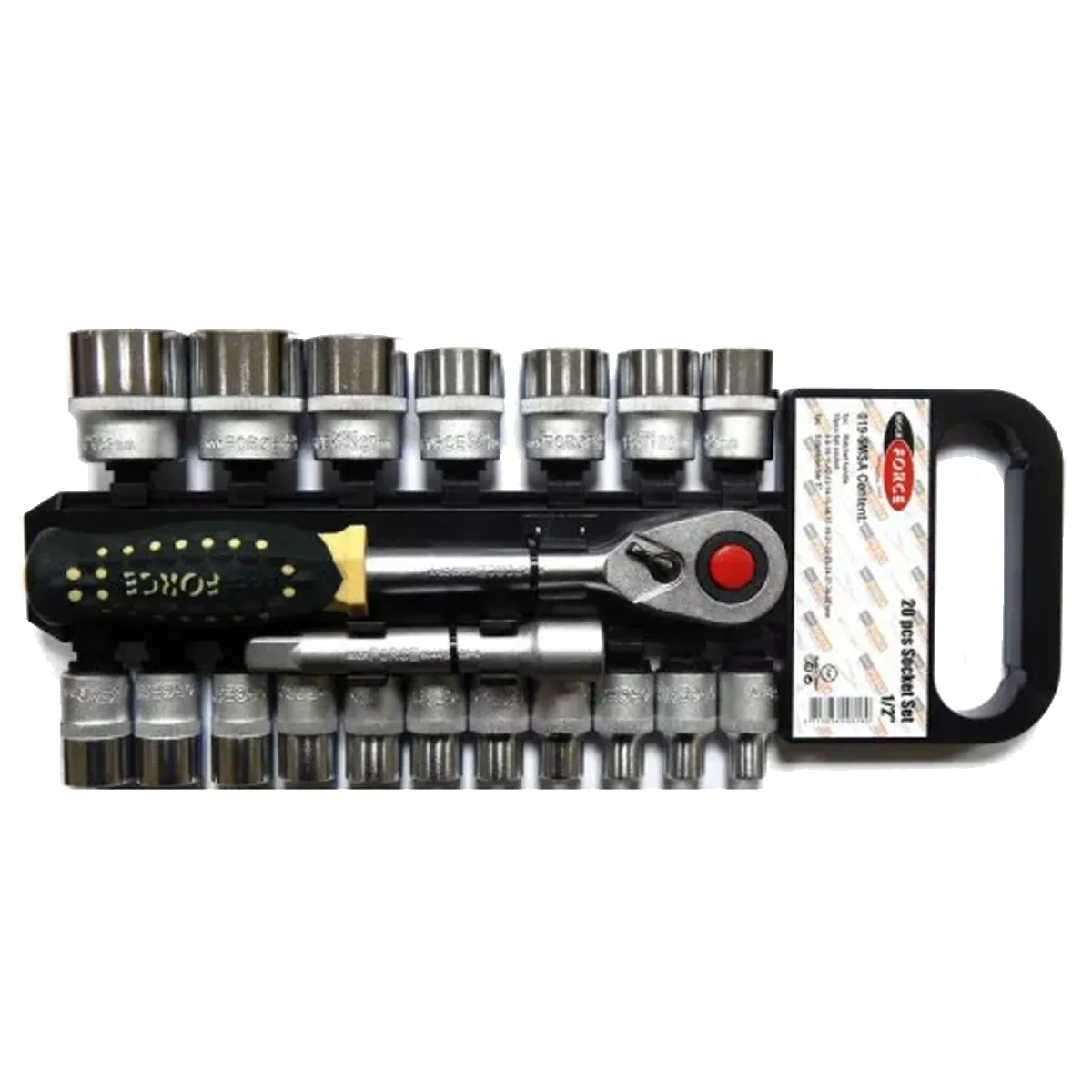 Набор головок с тресщоткой Rock FORCE 1/2 "6гр. 19пр. (8-32мм) RF-019-5MSA (11864)