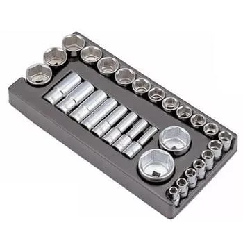Набор головок торцевых HANS 1/2" 10-46мм 29шт (TT2) Набор головок торцевых HANS 1/2" 10-46мм 29шт (TT2)
