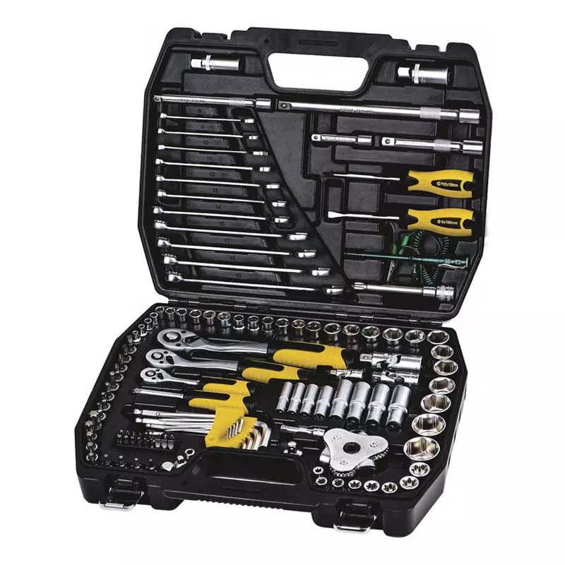 Набор инструментов Master Tool 1/4&3/8»&1/2"&TORX 121 шт 4-13 мм 9-19 мм 20-32 мм Е8-Е20 PROFI CRV50BV30 противоударный кейс (78-5121) Набор инструментов Master Tool 1/4&3/8»&1/2"&TORX 121 шт 4-13 мм 9-19 мм 20-32 мм Е8-Е20 PROFI CRV50BV30 противоударный кейс (78-5121)