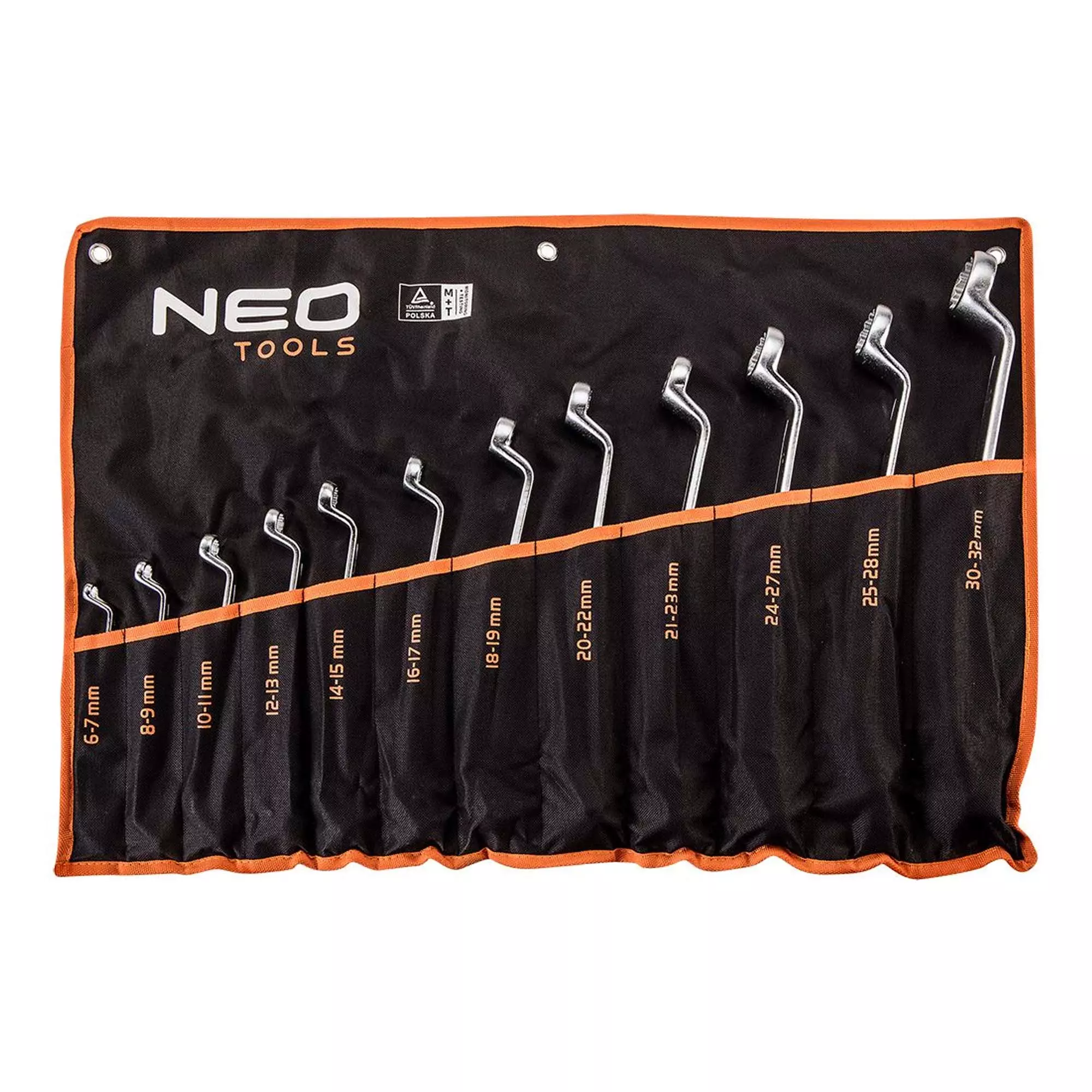 Набор ключей накидных NEO TOOLS изогнутые 6 x 32 мм 12 шт (09-952) Набор ключей накидных NEO TOOLS изогнутые 6 x 32 мм 12 шт (09-952)