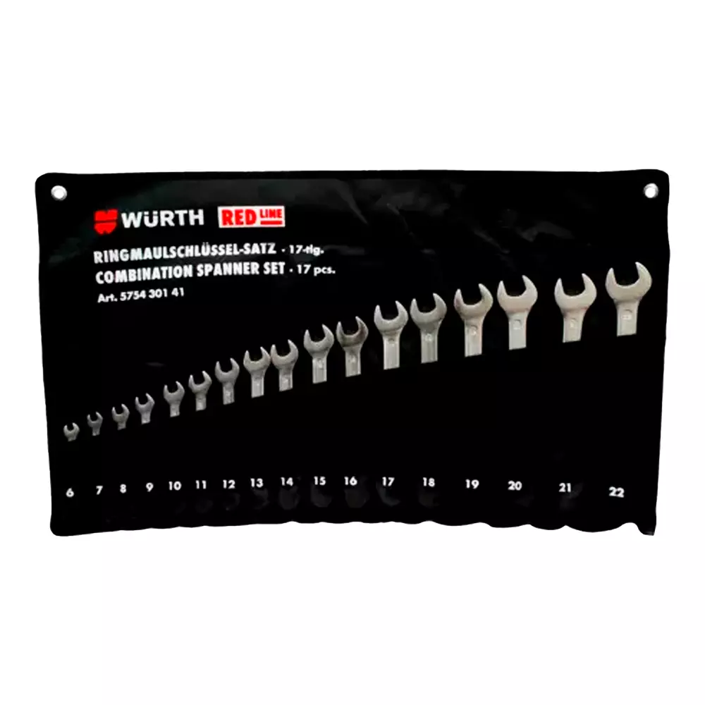 Набор ключей рожково-накидных Wurth Red Line WS6-22 (575430141)