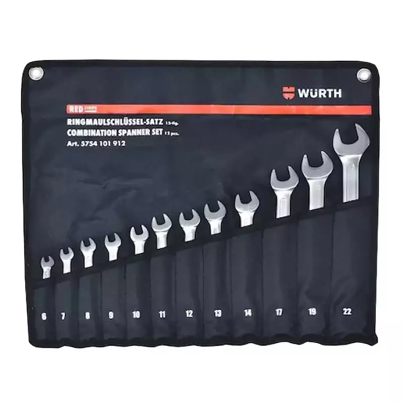 Набор ключей рожково-накидных Wurth RED STRIPE WS6-22 12шт (5754101912) Набор ключей рожково-накидных Wurth RED STRIPE WS6-22 12шт (5754101912)