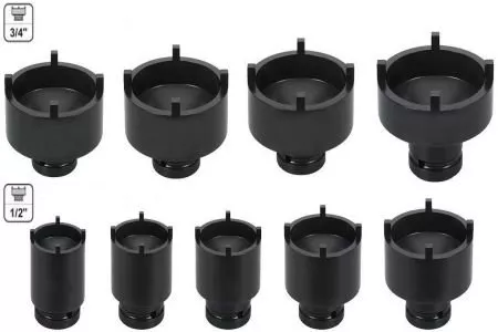 Набір корончатых головок FORCE 1/2", 3/4" (909T3) Набір корончатых головок FORCE 1/2", 3/4" (909T3)