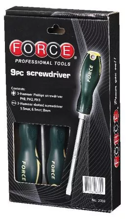 Набір викруток Force SL, PH1, PH2 9шт (20915) Набір викруток Force SL, PH1, PH2 9шт (20915)