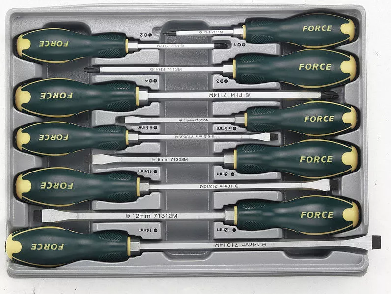 Набір викруток Force SL, PH1, PH2, PH3, PH4 10шт (2108) Набір викруток Force SL, PH1, PH2, PH3, PH4 10шт (2108)