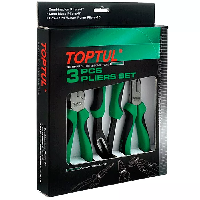 Набір щипців TOPTUL 3од. (GAAE0303) Набір щипців TOPTUL 3од. (GAAE0303)