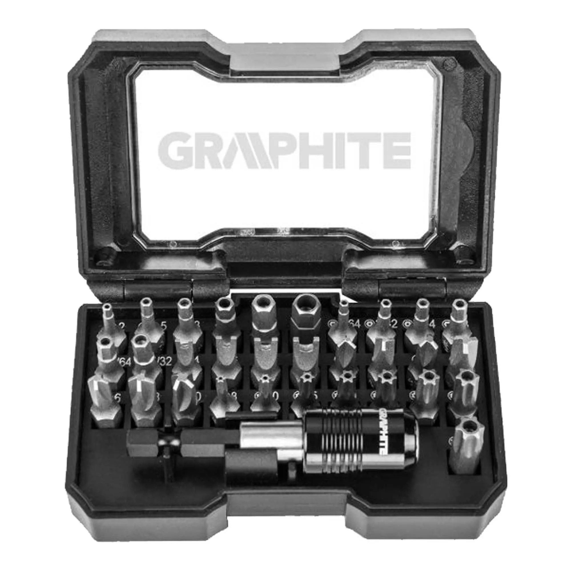 Набір сервісних насадок GRAPHITE 32 шт (56H618) Набір сервісних насадок GRAPHITE 32 шт (56H618)