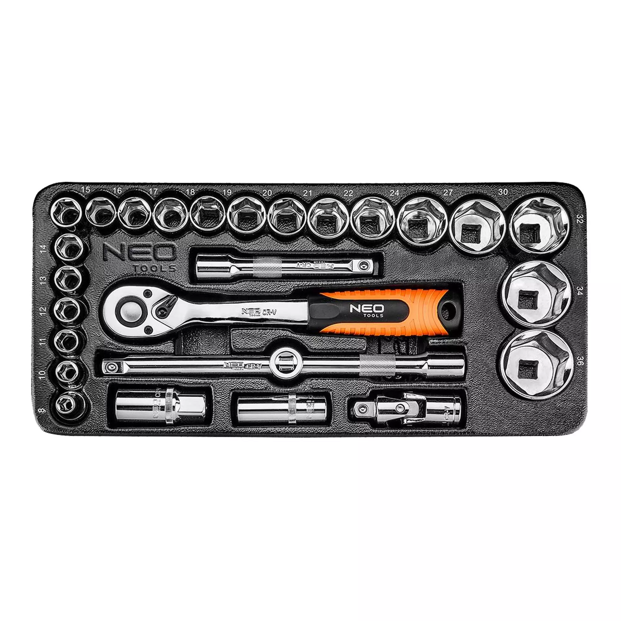Набор сменных головок NEO TOOLS 1/2", 27шт. (84-238)