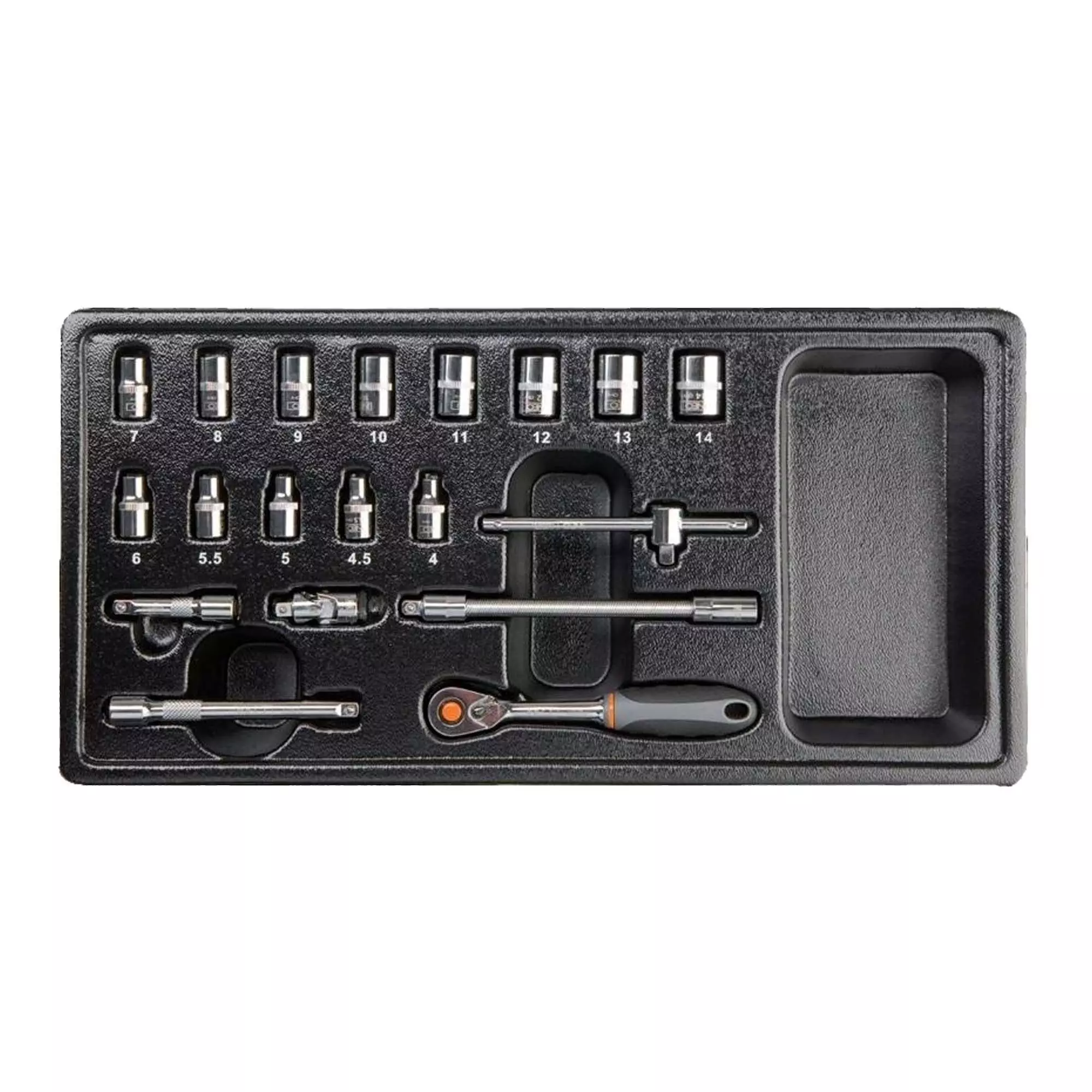 Набор сменных головок NEO TOOLS 1/4", 19 шт. (84-273) Набор сменных головок NEO TOOLS 1/4", 19 шт. (84-273)