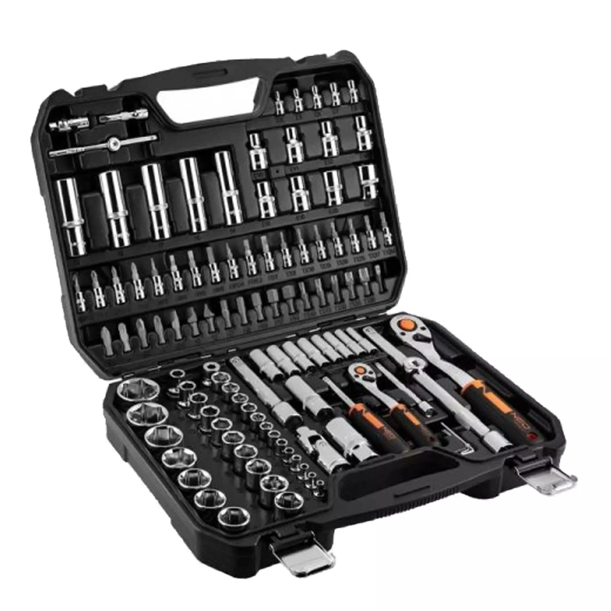 Набір торцевих головок NEO TOOLS 110 шт 1/2" 1/4" CrV (10-066) Набір торцевих головок NEO TOOLS 110 шт 1/2" 1/4" CrV (10-066)