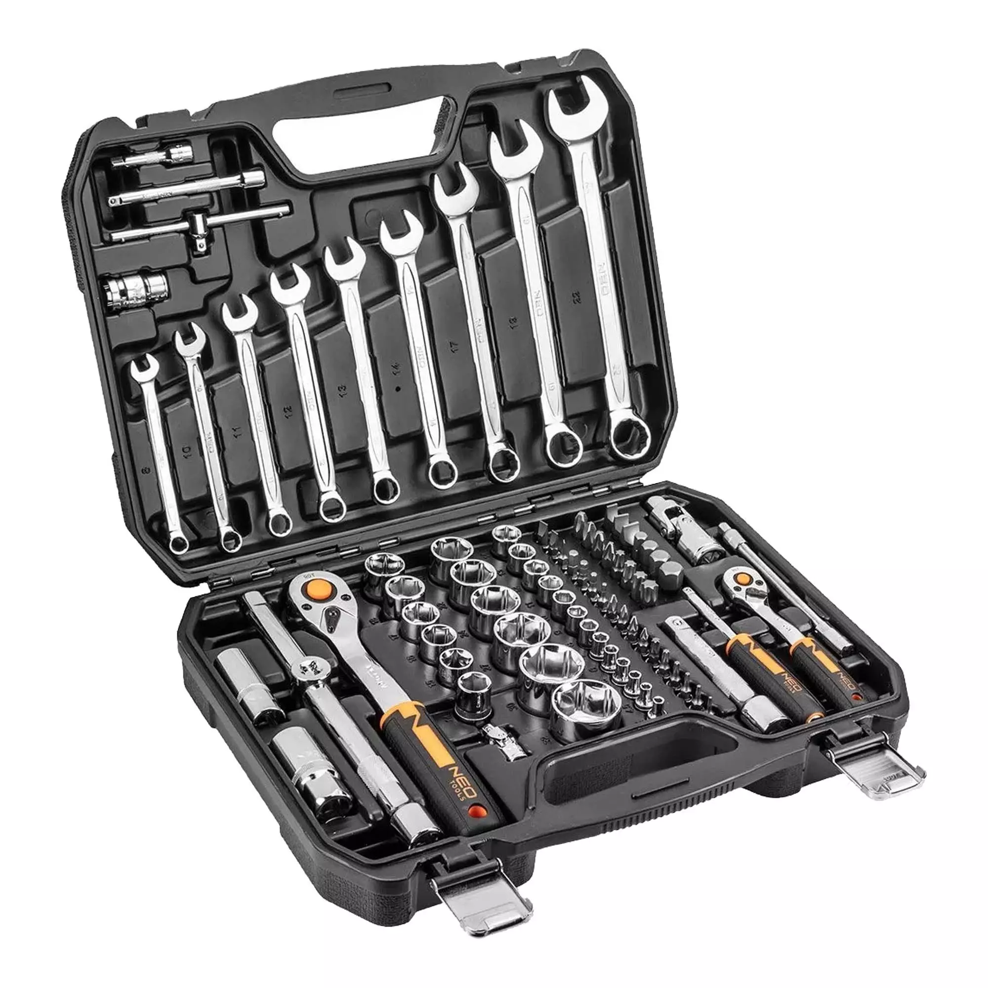Набір торцевих головок NEO TOOLS 82 шт 1/2" 1/4" CrV (10-059) Набір торцевих головок NEO TOOLS 82 шт 1/2" 1/4" CrV (10-059)