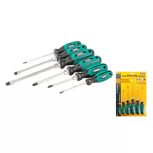 Набор усиленных отверток Mastertool 6 шт (40-1152)