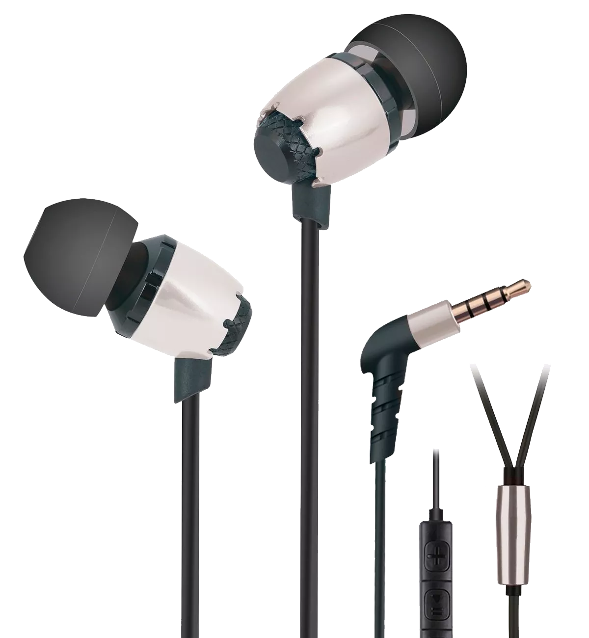 Навушники 2E S6 Pinion Mic Сільвер (2E-IES6SL)