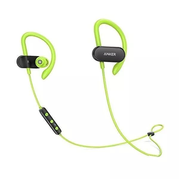 Наушники ANKER SoundBuds Curve Black/Green (A3263HM1)