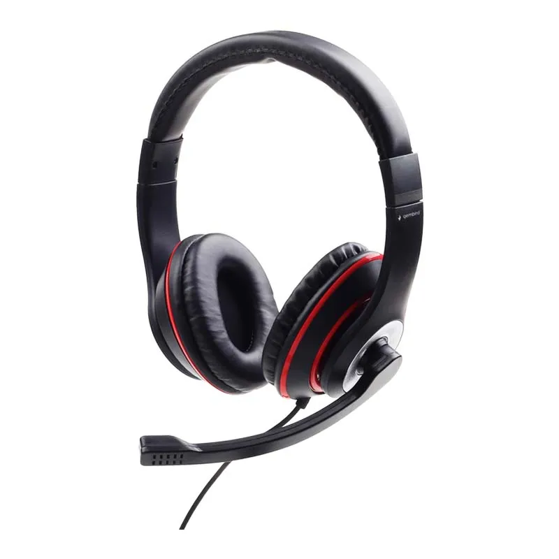 Наушники Gembird Black/Red (MHS-03-BKRD) Наушники Gembird Black/Red (MHS-03-BKRD)
