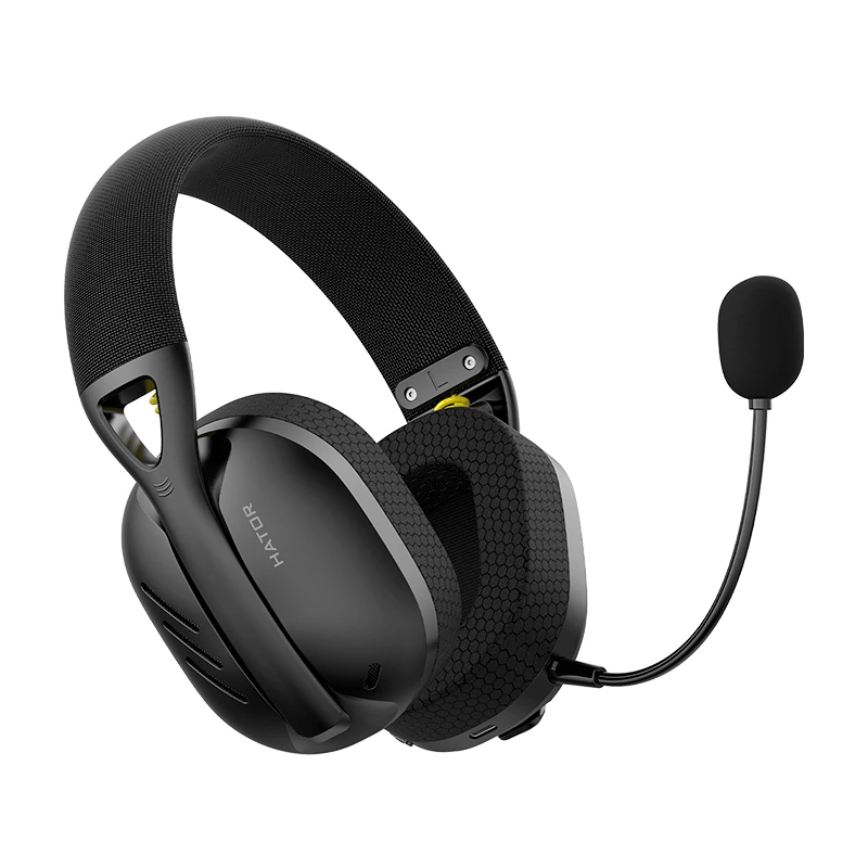Наушники Hator Hyperpunk 2 Wireless Tri-mode Black (HTA-855) Наушники Hator Hyperpunk 2 Wireless Tri-mode Black (HTA-855)