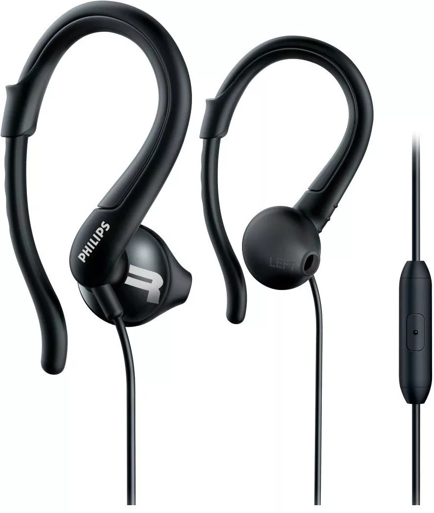 Наушники Philips ActionFit SHQ1255TBK Mic Black (SHQ1255TBK/00) Наушники Philips ActionFit SHQ1255TBK Mic Black (SHQ1255TBK/00)