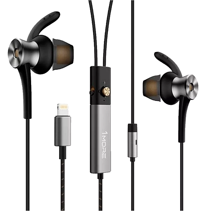 Наушники с микрофоном 1More Dual Driver ANC Lightning In-Ear Headphones Gray (E1004-GRAY) Наушники с микрофоном 1More Dual Driver ANC Lightning In-Ear Headphones Gray (E1004-GRAY)