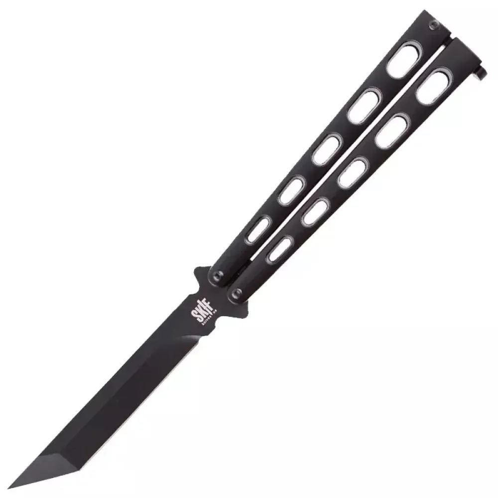Нож бабочка, балисонг Skif Covert Tanto Point (длина: 230мм, лезвие: 105мм), черный (224-1023) Нож бабочка, балисонг Skif Covert Tanto Point (длина: 230мм, лезвие: 105мм), черный (224-1023)