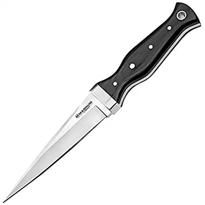 Ніж фіксований Boker Magnum Sgian Dubh (довжина: 228мм, лезо: 118мм), микарта, чорний (227-1066)