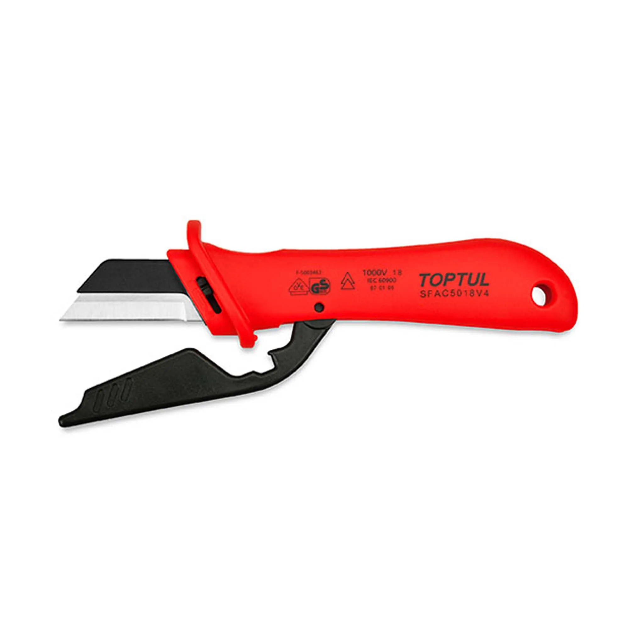 Нож кабельный изолированный Toptul со сменным лезвием (SFAC5018V4)