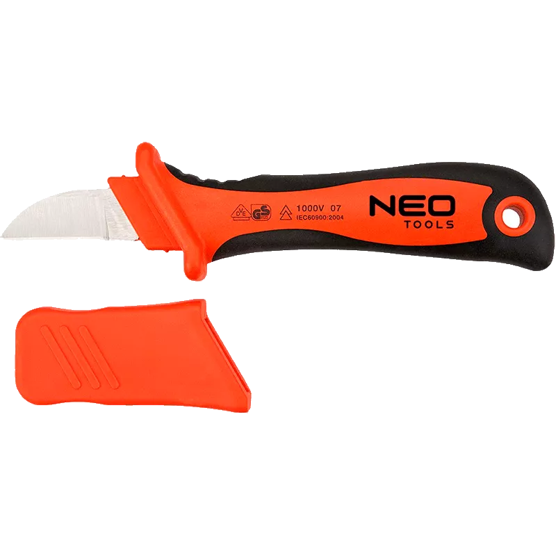 Нож NEO монтёрский (1000 В), 195 мм, твёрдость лезвия 51-53HRC, TUV (01-550)