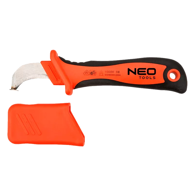 Нож NEO монтёрский (1000 В) с подошвой, 190 мм, твёрдость 51-53HRC, TUV (01-551) Нож NEO монтёрский (1000 В) с подошвой, 190 мм, твёрдость 51-53HRC, TUV (01-551)