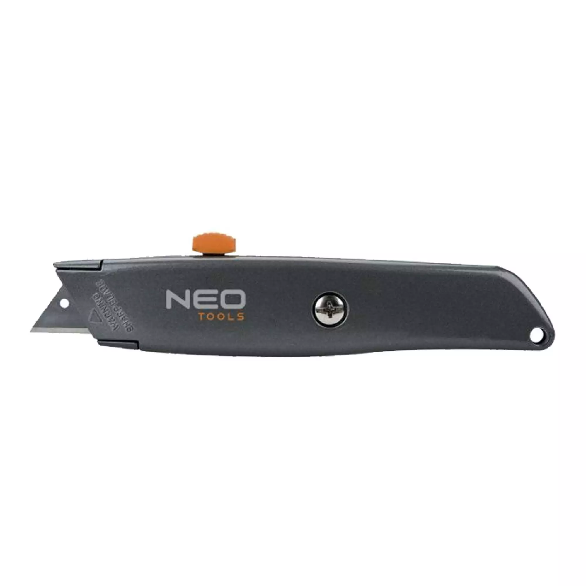 Нож с трапециевидным лезвием NEO TOOLS 18 мм, металлический корпус (63-702) Нож с трапециевидным лезвием NEO TOOLS 18 мм, металлический корпус (63-702)