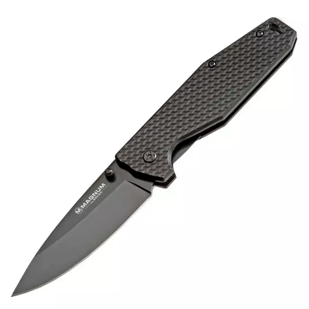 Ніж складаний Boker Magnum Cluster (довжина: 204мм, лезо: 86мм, чорне), чорний (227-1164)