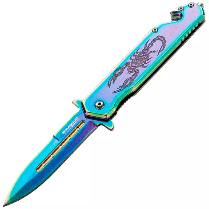 Ніж складний Boker Magnum Dream Scorpion (довжина: 207мм, лезо: 87мм), сталевий (227-1035) Ніж складний Boker Magnum Dream Scorpion (довжина: 207мм, лезо: 87мм), сталевий (227-1035)