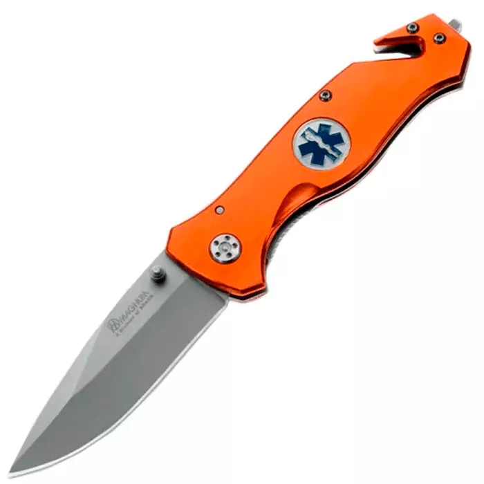 Нож складной Boker Magnum Medic (длина: 205мм, лезвие: 85мм), оранжевый (227-1056) Нож складной Boker Magnum Medic (длина: 205мм, лезвие: 85мм), оранжевый (227-1056)